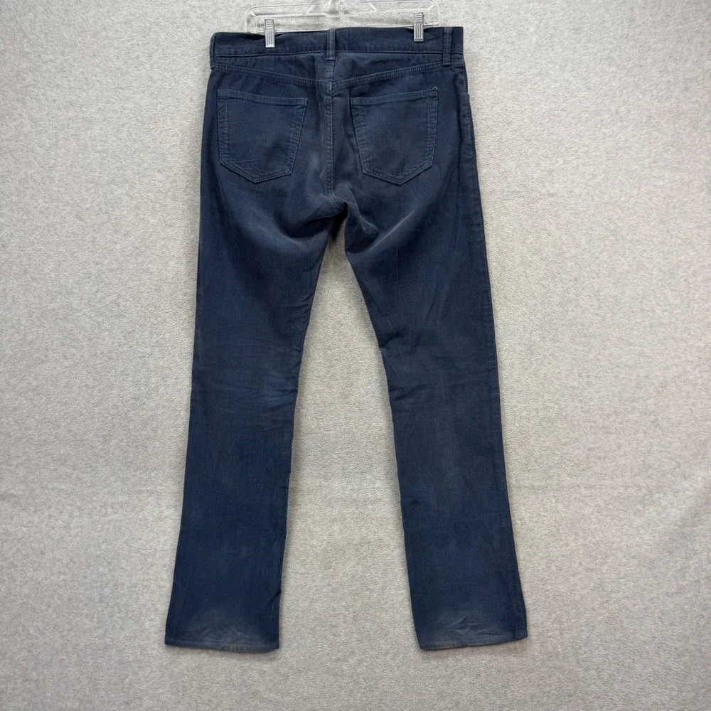 Banana Republic Corduroy Pants‎ Mens 33x34 Blue Pima Cotton Cords Distressed